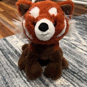 Adorable Brown and White Plush Toy